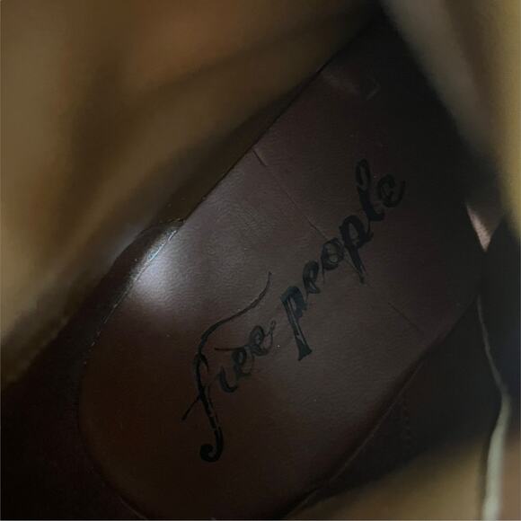 Free People London Calling platform over the knee suede boots NEW - Picture 11 of 14